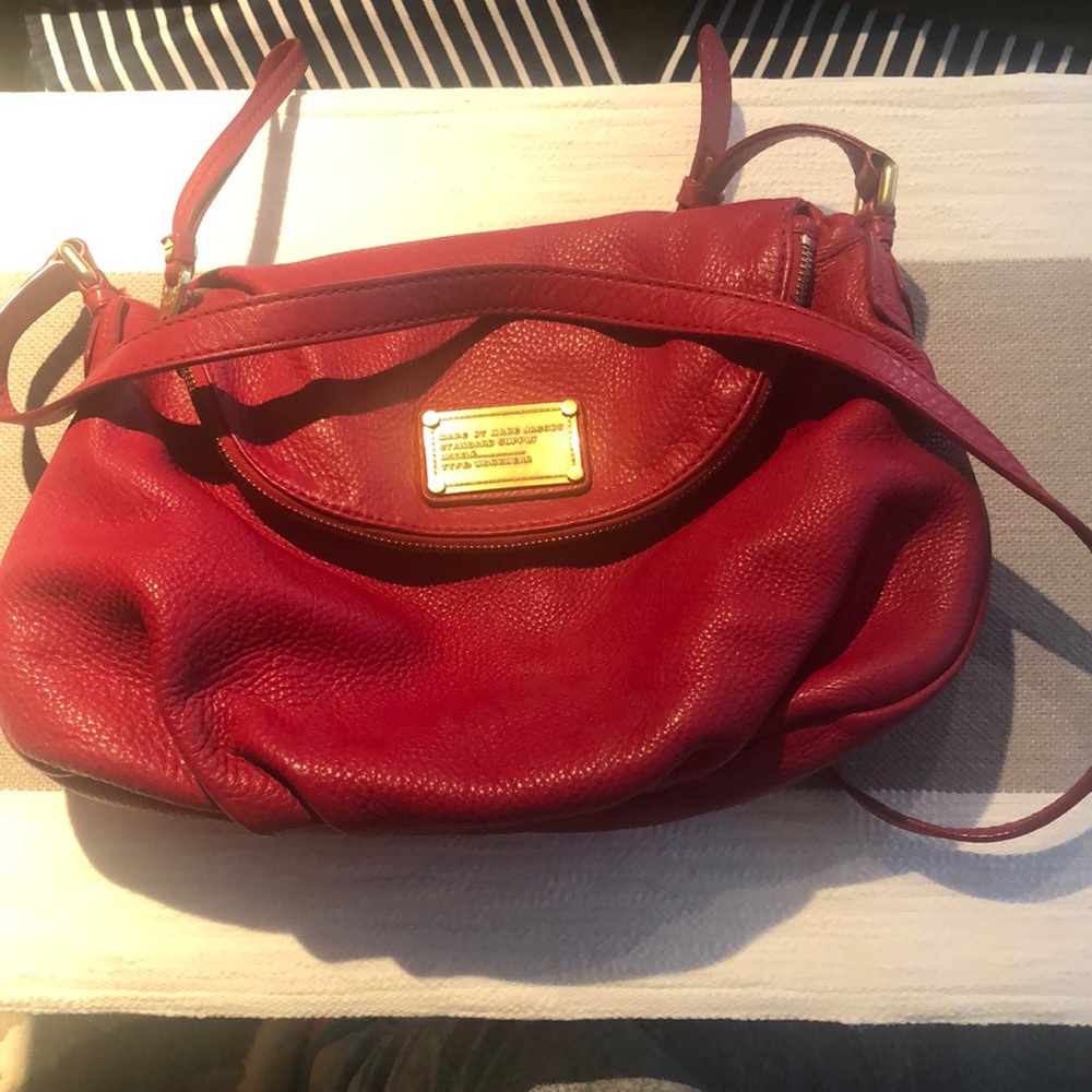 Marc Jacobs red satchel bag